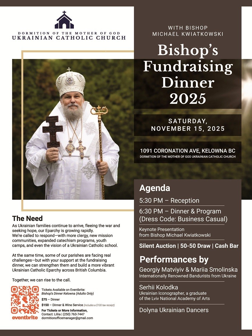 Bishop’s Fundraising Dinner 2025 in Kelowna