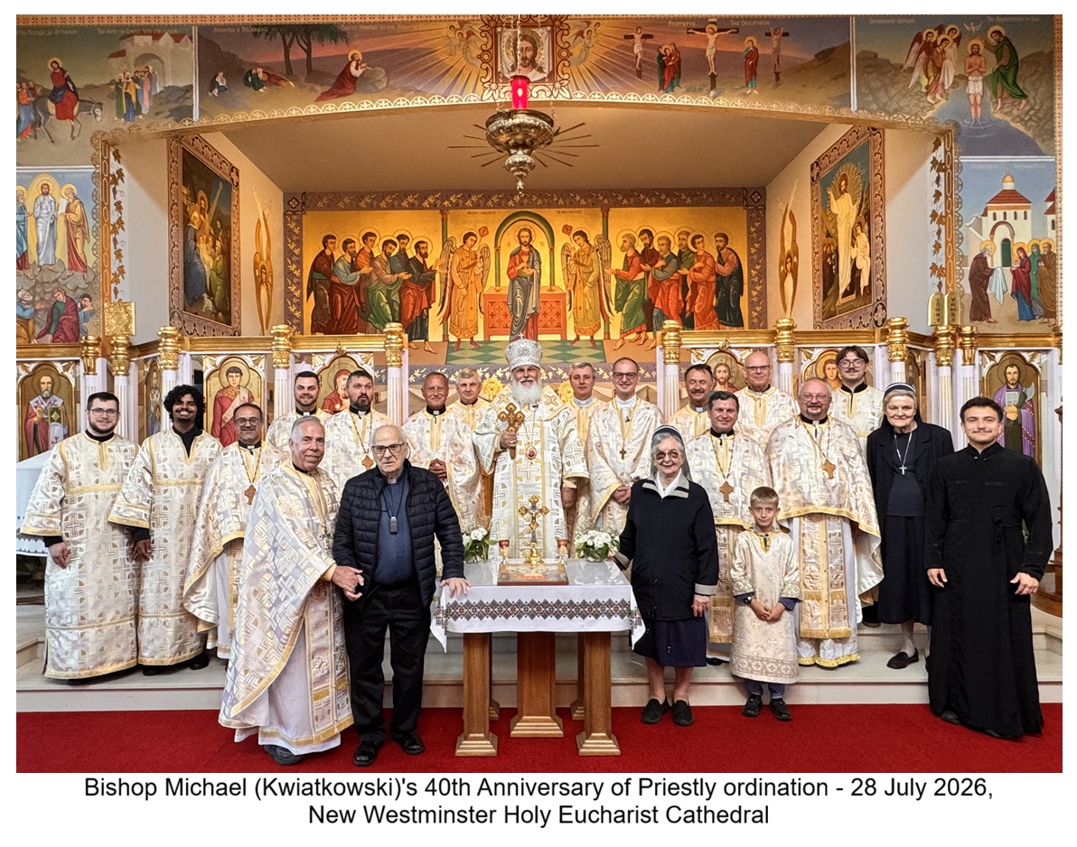EPARCHY CELEBRATES BISHOP MICHAEL’S FORTY YEARS OF PRIESTLY MINISTRY
